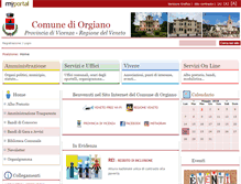 Tablet Screenshot of comune.orgiano.vi.it